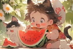 网红吃瓜动漫头像图片大全,趣味横生的二次元世界